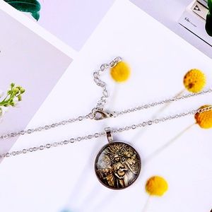 Triple Moon Goddess Wicca Pentagram Magic Amulet